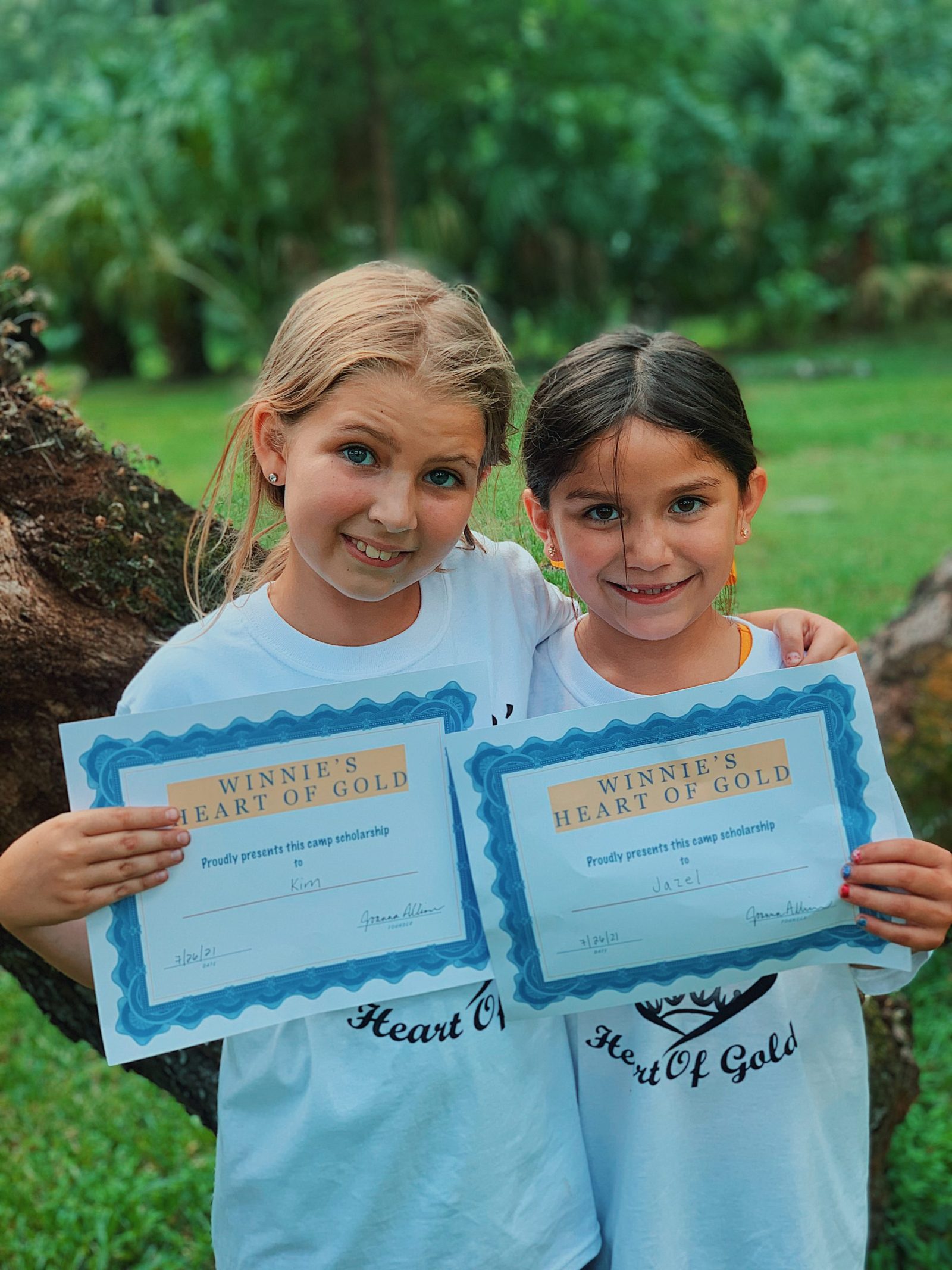 Winnie's Heart of Gold scholarship recipient