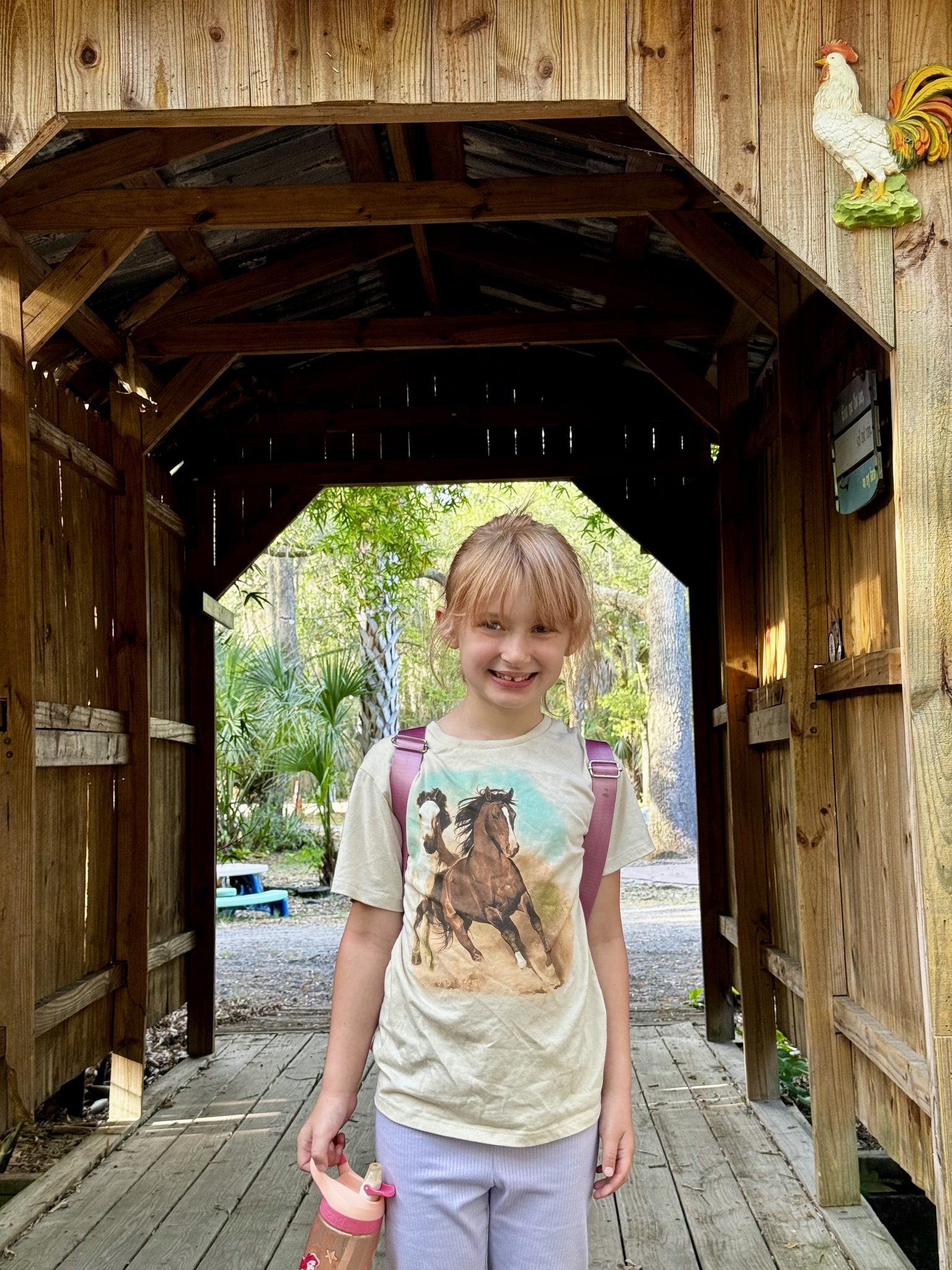 2026 scholarship recipient at horse camp